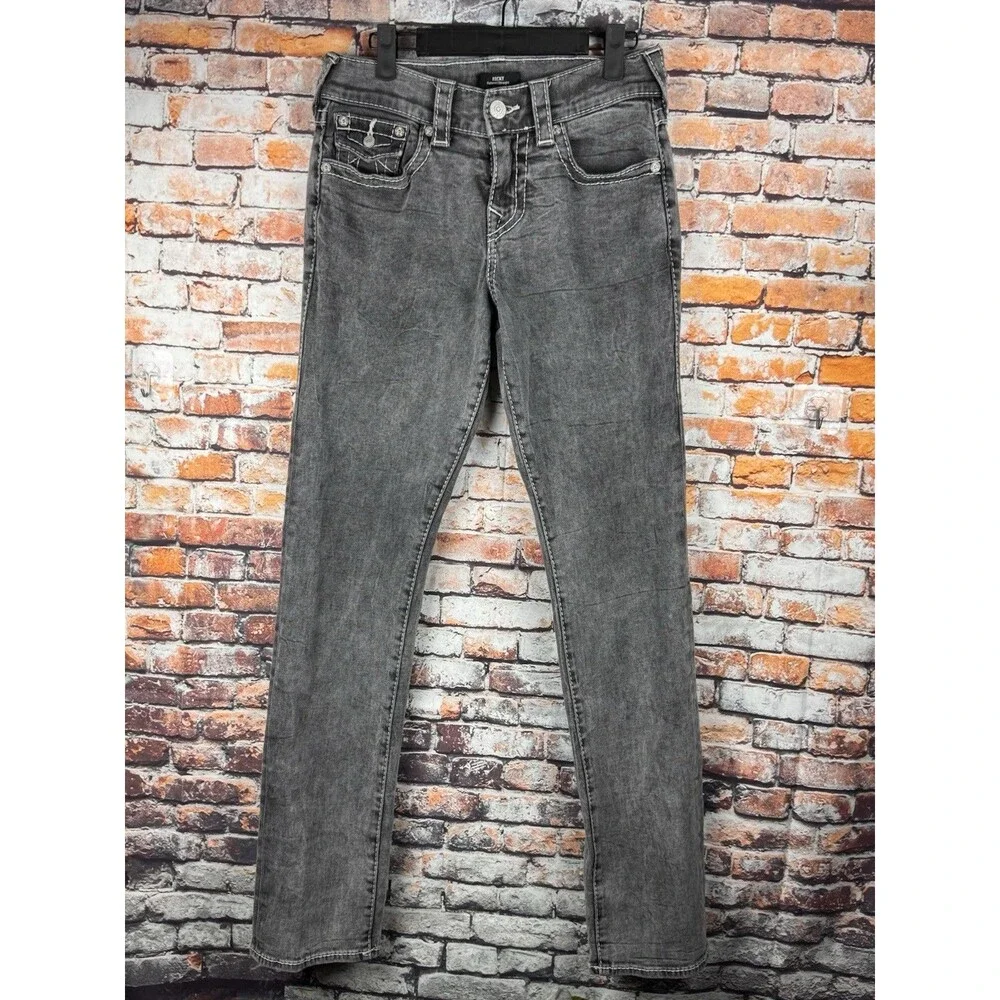 True Religion Ricky Flap Big T Relaxed Straight 28